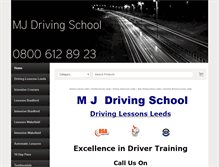 Tablet Screenshot of mjdrivingschool.co.uk